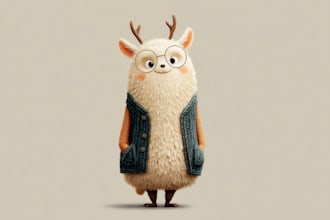 draw cute cartoon animal character