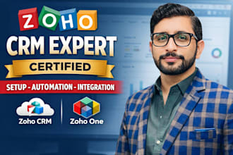 setup, customize, and automate zoho CRM and zoho one