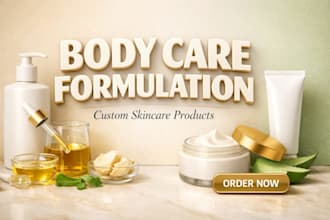 be your cosmetic chemist for skincare and body care formulation
