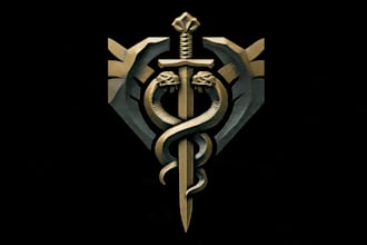 design military and army themed logo and patches
