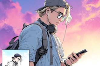 create ai comic book, illustrations any style for you