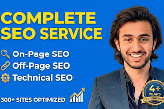do complete SEO service with on page off page and technical