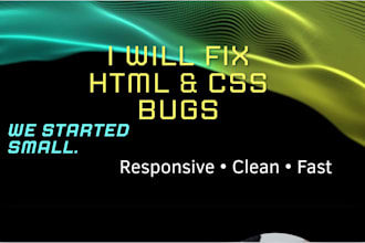 fix HTML CSS bugs and responsive issues