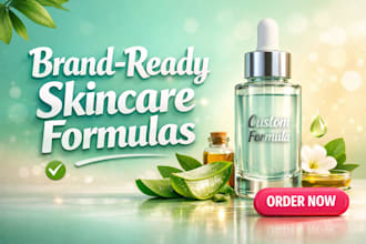 be your cosmetic chemist for professional skincare formulation
