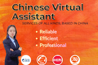be your chinese virtual assistant for ecommerce data entry and admin tasks
