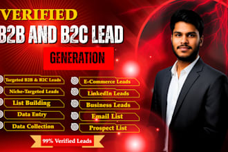 do niche targeted b2b lead generation using linkedin and web research expert