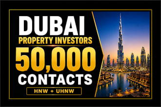 provide a dubai property investor database