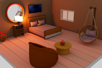 create stylized low poly 3d game assets and props for unity and ue