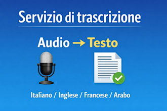 trascrivo audio e video in italiano