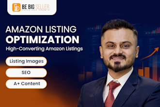 optimize amazon listing with SEO copy, images and a plus design