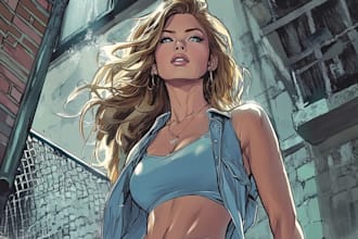 create comic book and custom illustration
