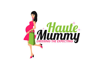 create a fresh and colorful unique logo for pregnant women