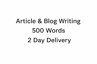 write clear and simple articles or blog posts for you