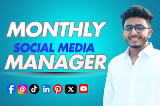 be your monthly social media manager and content creator
