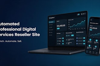 create automated professional digital services reseller site