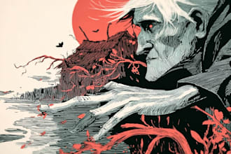 do linocut or woodcut illustrations