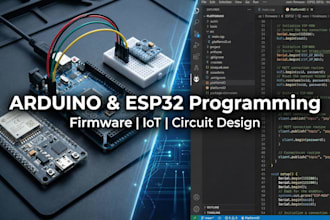 arduino, esp32, and iot programming with circuit simulation