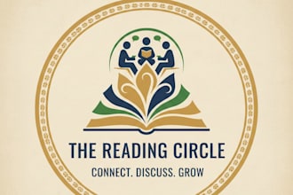 design a creative and inviting book club logo for your community