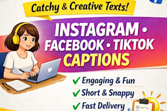 write creative social media caption