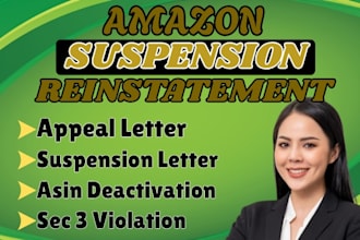 fix amazon store violation write amozon appeal letter reinstate amazon section 3