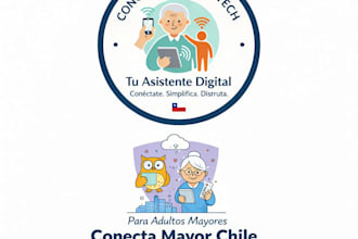 asistente tecnológico adulto mayor  paciencia y seguridad