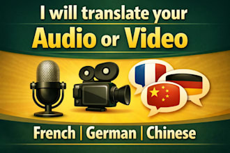 transcribe and translate audio or video content