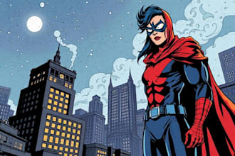create comic book and custom illustrations