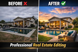 professionally edit real estate photos with highend quality