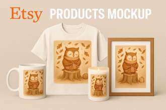 do etsy mockup, product mockup, mockup design, digital planner, 3d mockup design