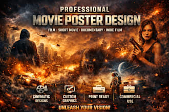 design a professional movie poster film poster for your movie poster design