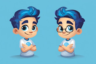 create cartoon mascot character for logo brand