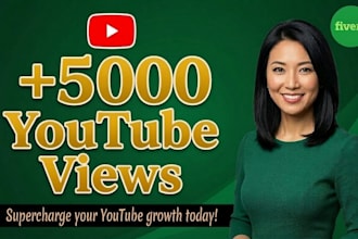 5000 organic youtube video views from usa