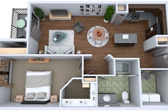 create realistic 3d floor plans for real estate marketing