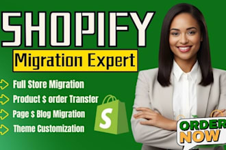 design migrate clone  your ecommerce store to  shopify store