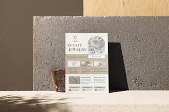 create a modern and luxury flyer design for your business