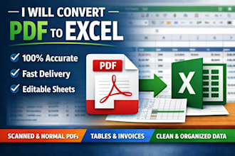 do pdf to excel conversion manually
