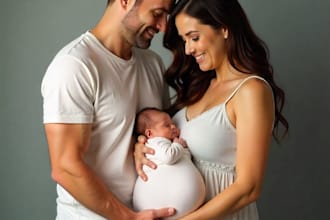 professionally retouch maternity, newborn and family portraits
