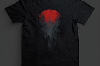 do minimalist t shirt design and typography t shirt design