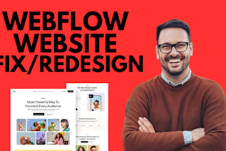 do webflow fix and redesign, webflow expert, webflow developer