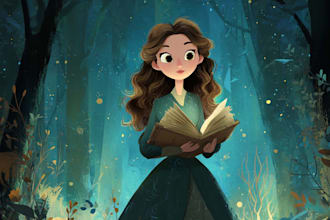 draw fairy tale illustrations for book stories