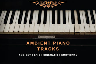 record ambient piano for your song or commercial