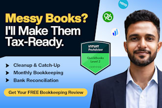 do bookkeeping and accurate quickbooks cleanup