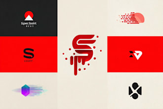 do modern tech startup logo , brand identity style guide