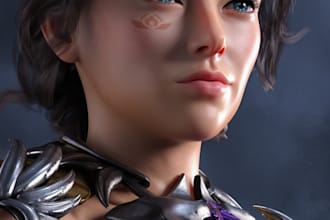 create custom digital character portraits