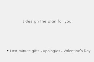 design a meaningful last minute gift or apology urgency
