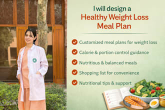 design a healthy weight loss meal plan