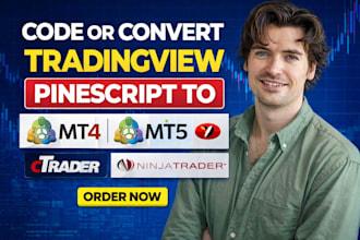 code or convert tradingview pinescript to mt4 mt5, ctrader, ninjatrader