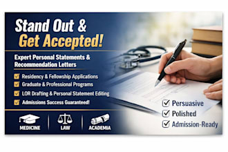 craft a powerful recommendation letter for medical or academic applications