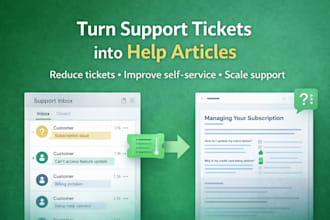 convert customer support tickets into help center articles