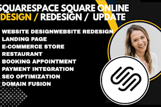 design redesign square space website revamp square online store square space